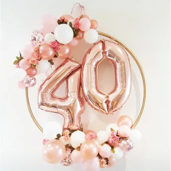 

60-100cm Circle Balloon Wreath ring Baloon garland Hoop Birthday Wedding Decorations Ballon Arch bow Baby Shower Christmas ball