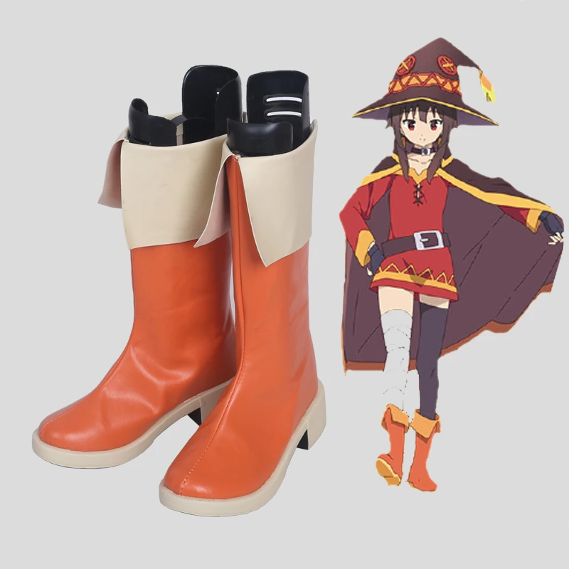 KonoSuba God s Blessing on This Wonderful World! Cosplay Shoes Boots Megumin Halloween Party Costumes | Тематическая одежда и