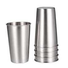 5 шт. Кружки Кубок пива в 304 нержавеющая сталь Пинта кулер чашки вечерние для кемпинга пикника сок чашки сопротивление падению