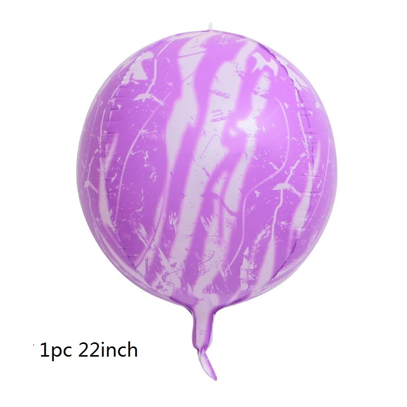 1 шт. мраморный алюминиевый пленочный шар 22 дюйма 4D агатовый цветной шар для украшения свадьбы, дня рождения, вечеринки, воздушный шар из цветной фольги - Цвет: 5