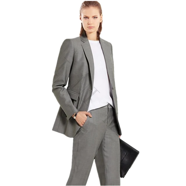 Pantalones de oficina de trabajo FORMAL SLIMFIT para mujer, tela básica