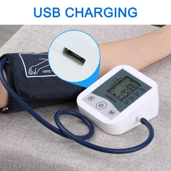 

Arm Sphygmomanometer LCD Digital Display Blood Pressure Monitor Pulse Scanning Oscillometry for Measuring Blood Pressure