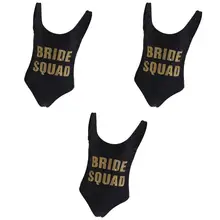 3 шт Индивидуальные купальники одна часть быстросохнущие бикини мода для женщин девочек, s-l/черный