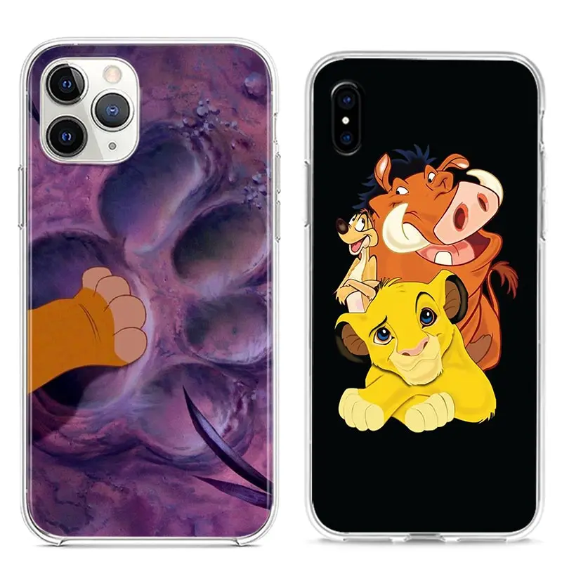 The Lion King Simba For Apple iPhone 13 12 11 Pro Max mini XS Max XR X 8 7 6 Plus 5 SE 2020 Soft TPU Transparent Phone Case iphone 12 pro max silicone case