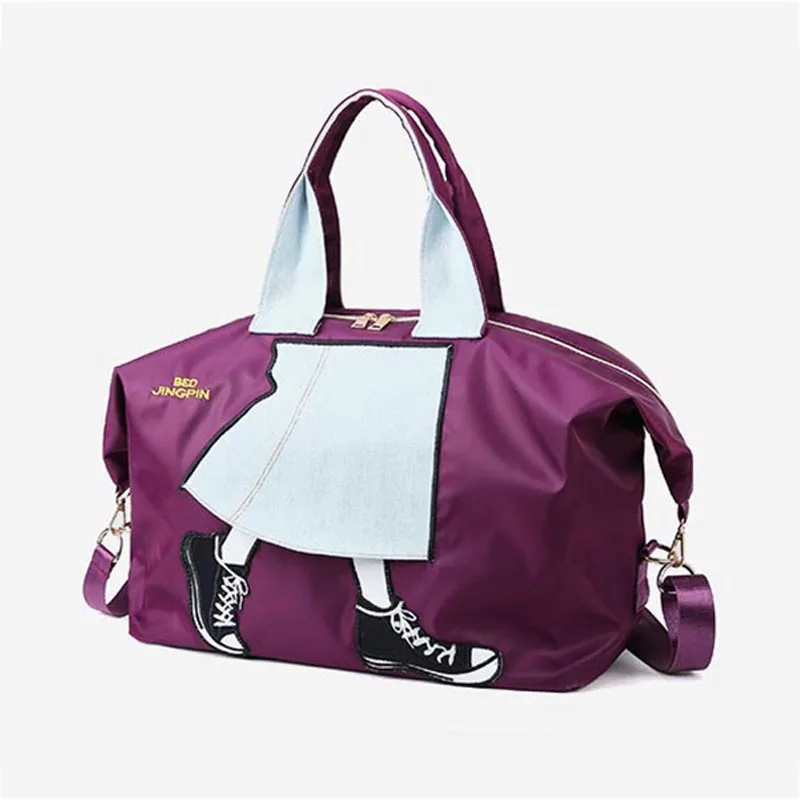Большая вместительная водонепроницаемая сумка для путешествий из искусственной кожи, розовая ручная сумка для йоги, сумки для путешествий, сумки через плечо, женская сумка для путешествий - Цвет: 1