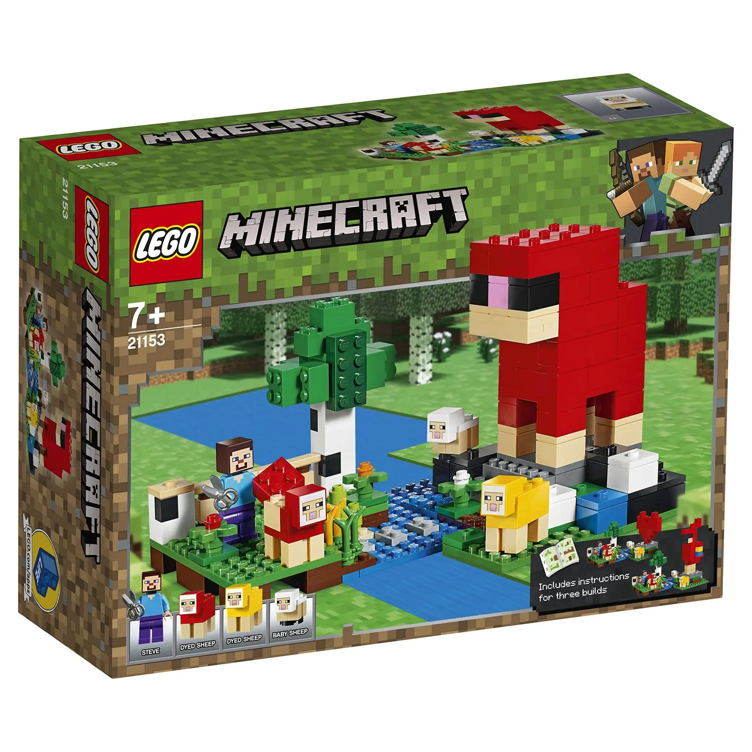 Designer Lego Lego Minecraft wool farm 21153 Designer Lego Lego Minecraft wool farm 21153