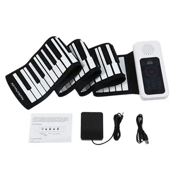 

New 88 Keys Universal Flexible Roll Up Soft Keyboard Piano for guitar players