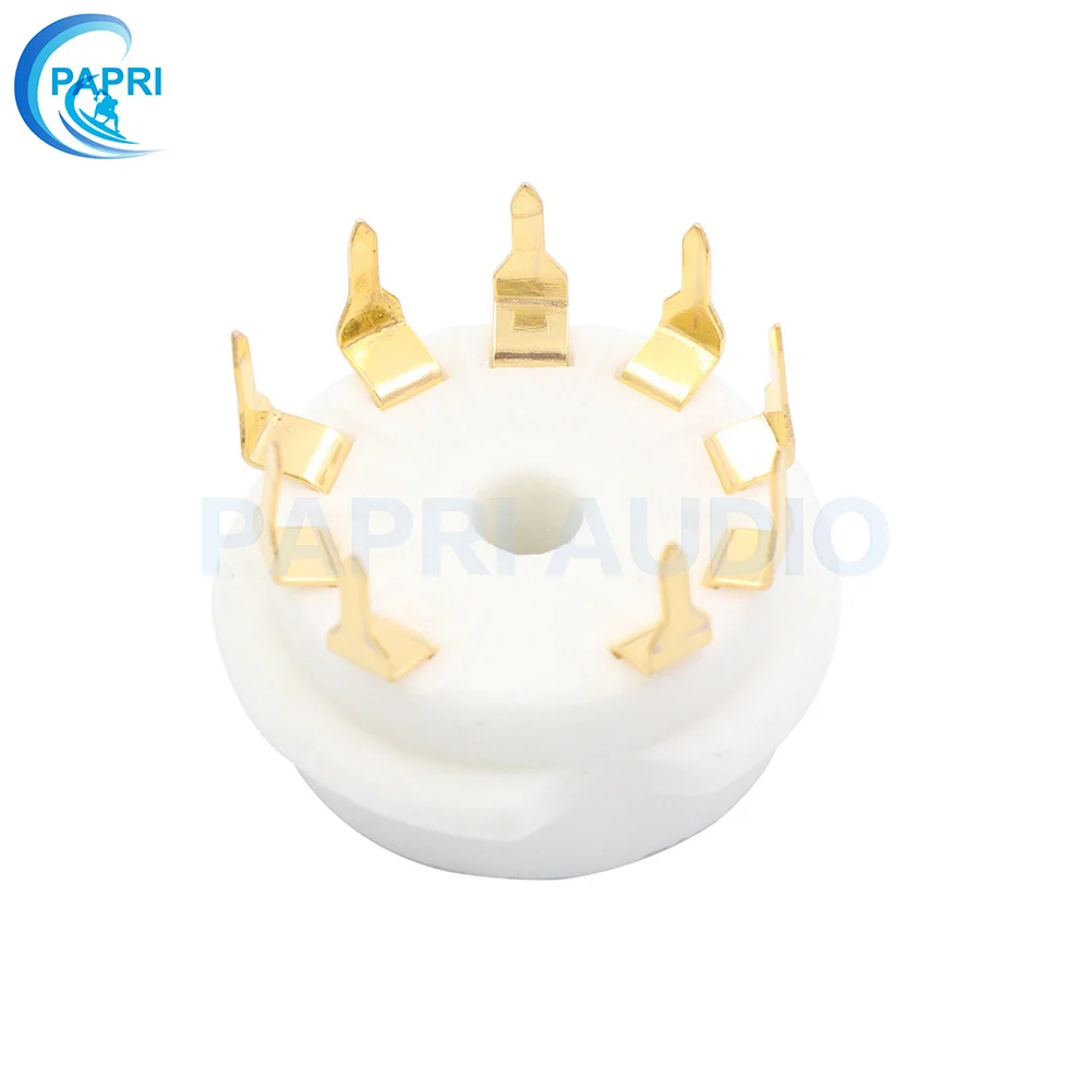 10 шт. ECC83 6DJ8 EL84 6922 12AX7 позолоченный 9Pin керамический B9A трубчатый разъем для монтажа