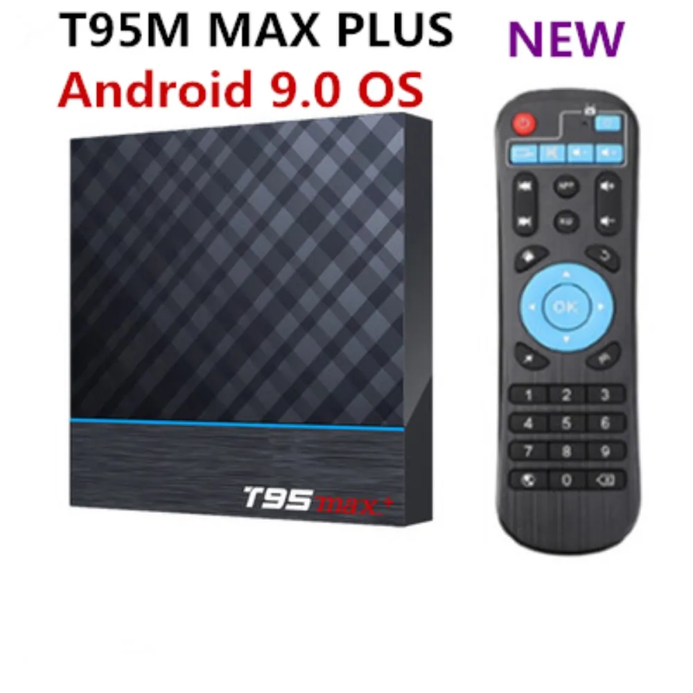 T95 MAX PLUS Amlogic S905X3 ОС Android 9 0 Smart Tv Box 2.4G5G двухъядерный процессор Wi-Fi Bluetooth4.0 ТВ