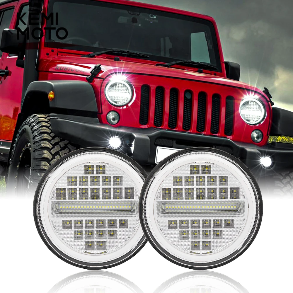 7-дюймовые светодиодный ные Автомобильные фары для Jeep Wrangler TJ JK Land Rover Defender H4 на H13