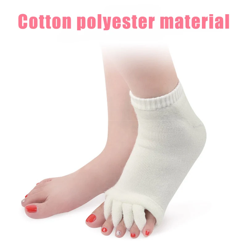 New Foot Massage Five Toe Socks Toe Separator Pain Relief Socks Foot Care Hallux Valgus Correctors MV66