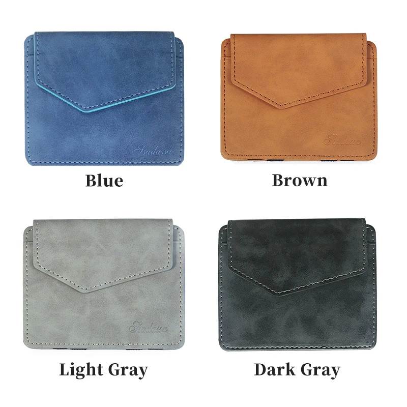 Custom Name Retro Leather Card Wallet Men Business Bank Card Holder Thin Credit Card Holder Small Card Bag Card Holder Wallet