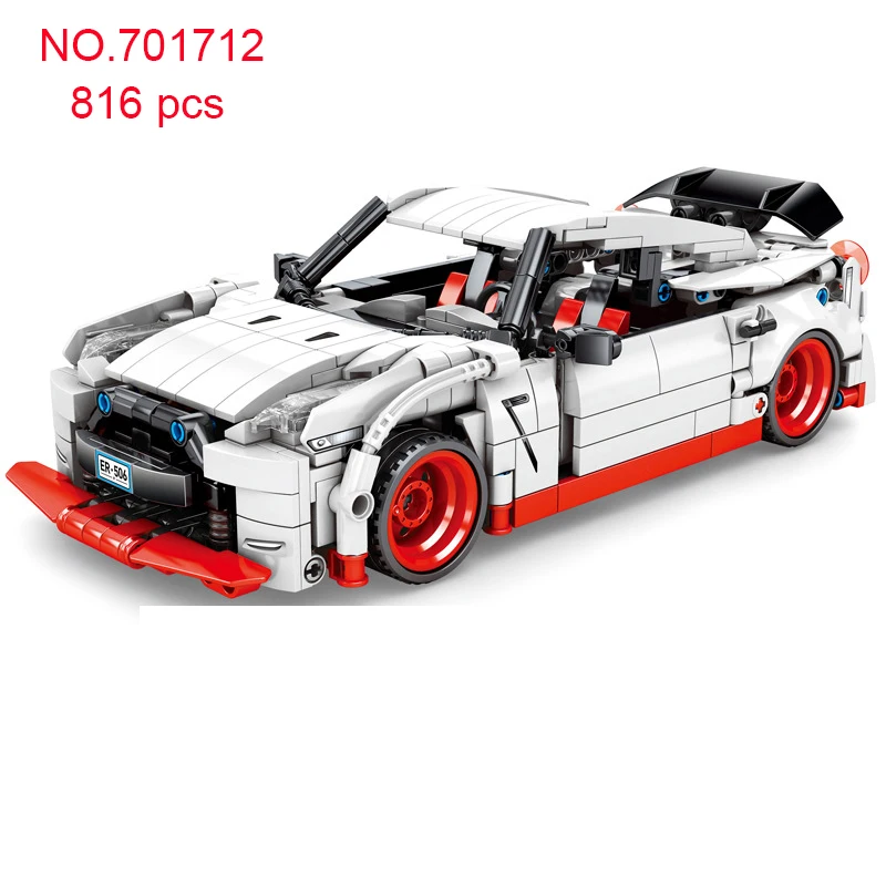 

Technic Super Race Car Building Bricks Famous Vehicle Compatible With Lepining Racing Educational Toys Boy Present Kids 701712
