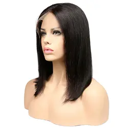 2019 1 шт женский парик для девушек короткие волосы боб кружевные передние модные натуральные вечерние Косплей
