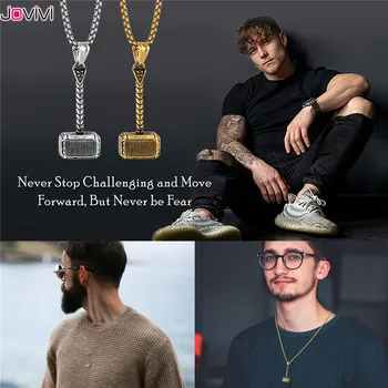 

Jovivi Men Gothic Viking Thor's Hammer Mjolnir Pendant Stainless Steel 3D Thor Hammer Necklace Norse Scandinavian Viking Jewelry