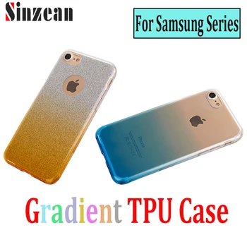 

50pcs For Samsung A10/A20/A30/A40/A50/A60/A70/A80/A90/S8/S9/S10 Plus Ultra Thin Gradient TPU Colorful Bling Power Silicone Case