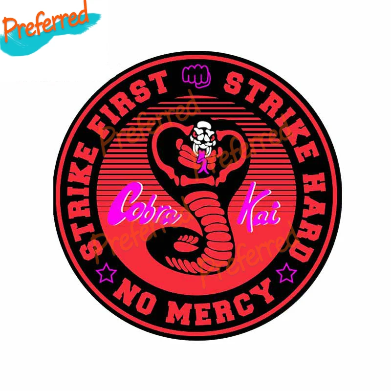 

Cobra Kai Circle Logo Big Cobra Fine Decal Motocross Racing Laptop Helmet Trunk Wall Vinyl Car Sticker Die Cutting