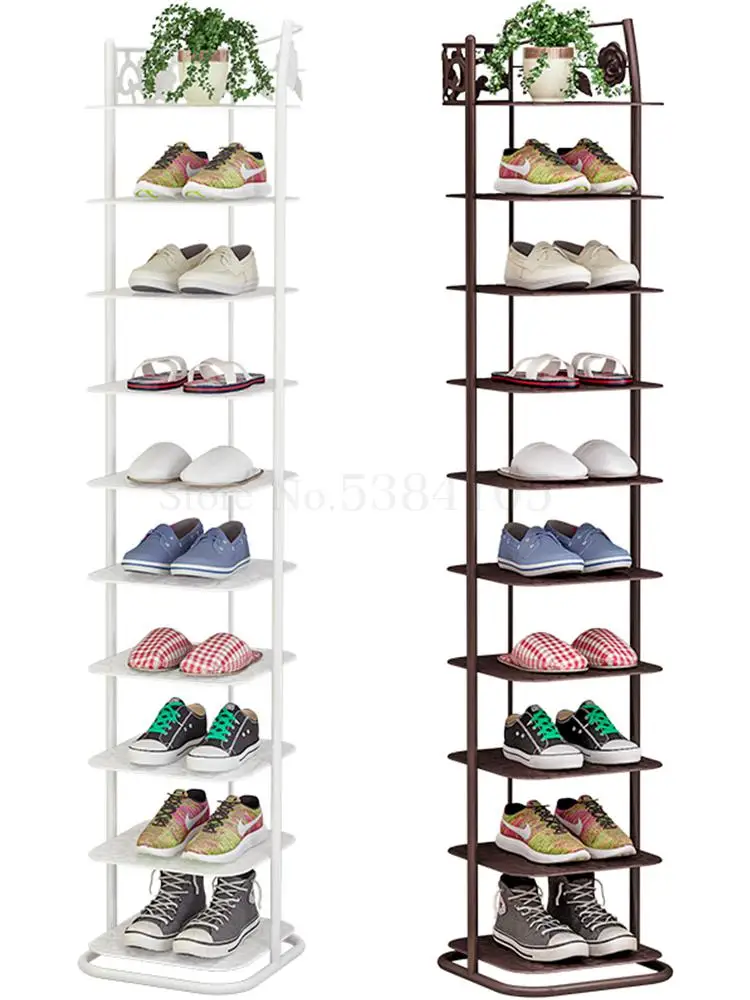 

Simple Shoe Rack Household Iron Multi-layer Economical Provincial Space Dormitory Small Shoe Cabinet Door Dust Storage Shelf
