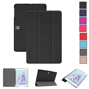 

Stand Solid Case for Samsung Advanced 2 10.1 T583 Case Protective Cover Tablet For Galaxy Tab Advanced 2 Slim PU Leather case