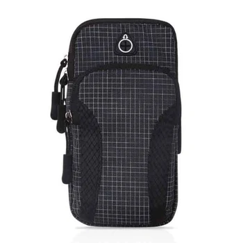 

Sport Armband Case Holder Zippered Fitness Running Arm Band Bag Pouch Adjustable Jogging Workout Phone Cover Smart Phone Bag