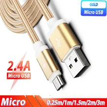 1,5 m 2m 3M USB кабель с микро USB зарядный кабель Micro-USB кабель длиной зарядное устройство для Android шнур для Xiaomi Redmi Note 6 5 pro samsung J5 J7 A10
