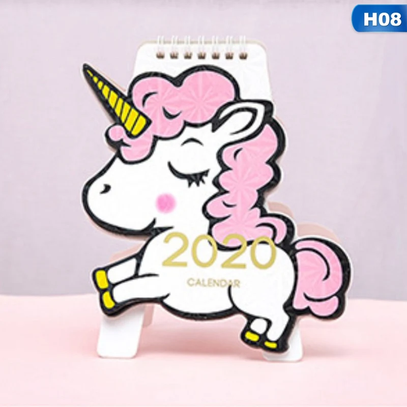 8 Kawaii Мультфильм Настольный календарь креативный мини красивый настольный календарь подарок офисная программа школьные канцелярские принадлежности - Цвет: 8