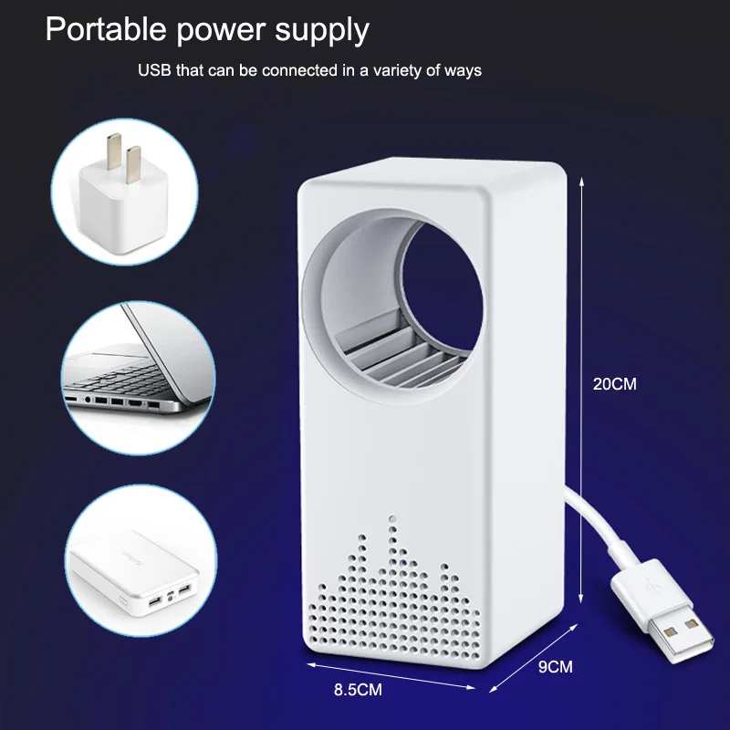 2020 Mosquito Killer Lamp No Noise No Radiation UV Night Light USB Insect Killer Bug Zapper Mosquito Trap Lantern Repellent Lamp
