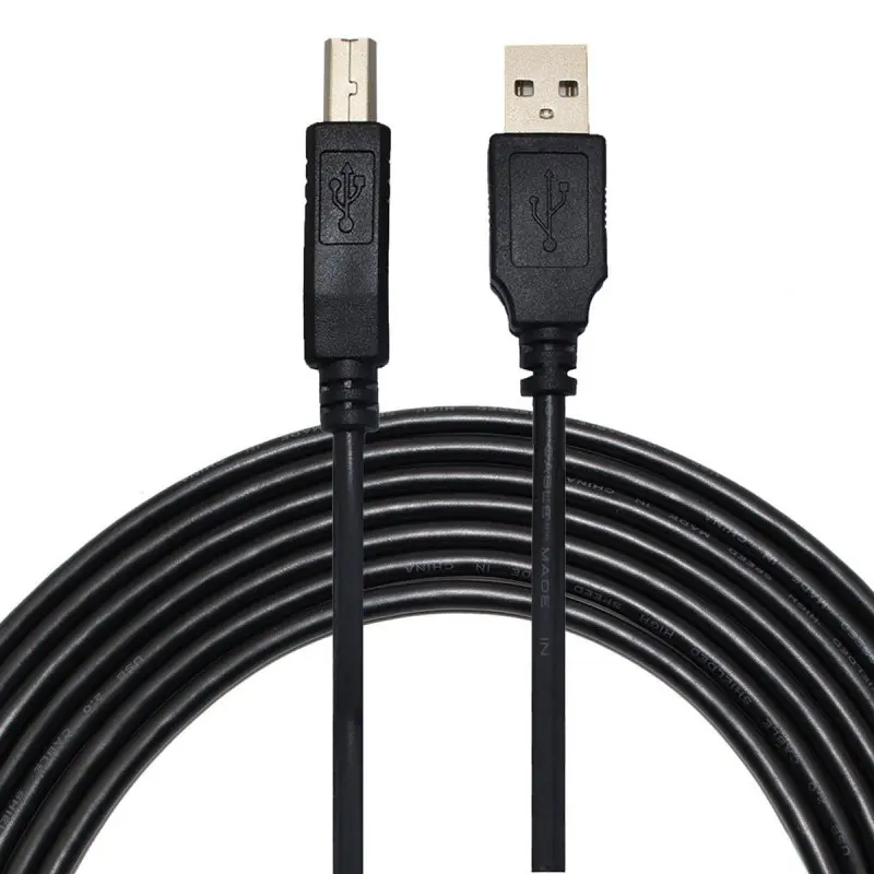 8 м кабель USB для принтера 2,0 A штекер в B Мужской кабель для принтера сканер 25 футов
