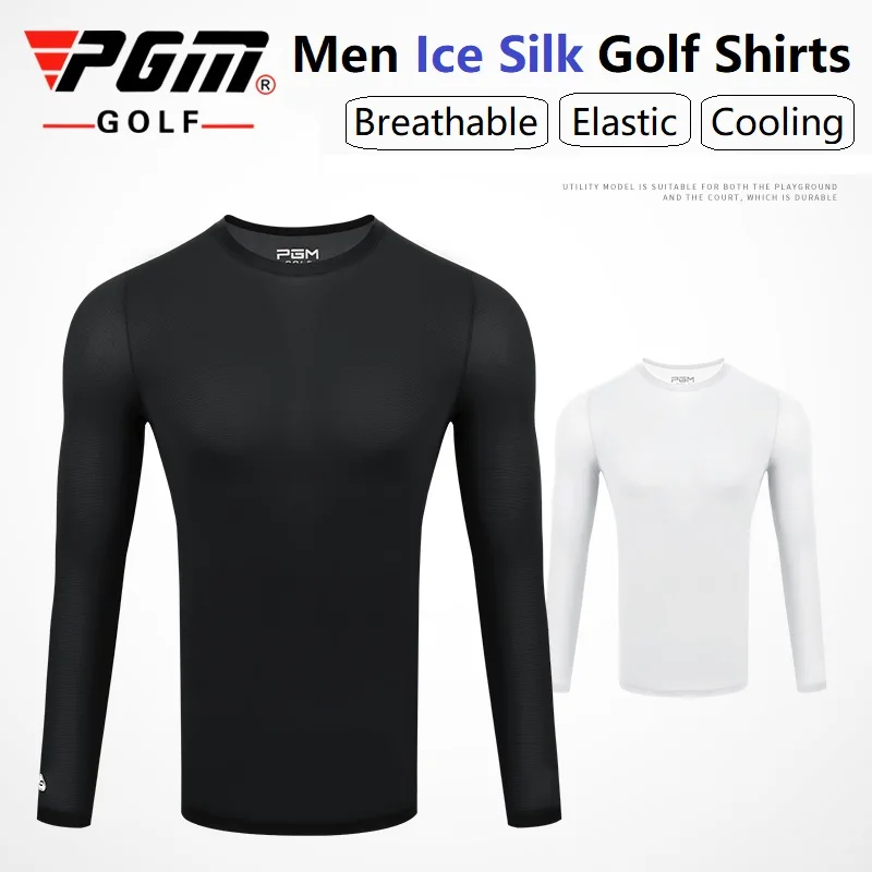 PGM 2020 Мужская одежда для гольфа Солнцезащитная рубашка Ice Silk колготки футболка с
