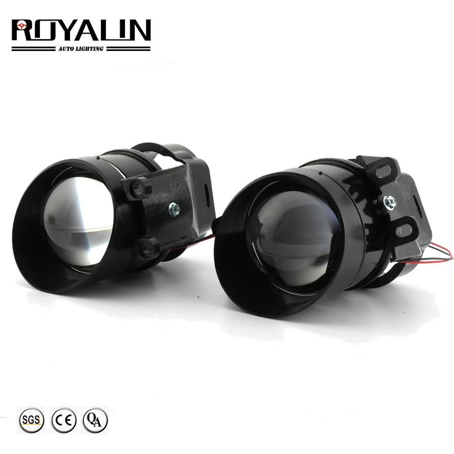 ROYALIN для Camry Противотуманные фары объектив Bi xenon H11 D2S галогенные проекторы Toyota Corolla