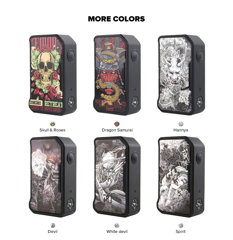 280 Вт DOVPO MVV II мод Vape Питание от двойной батареи 18650 большая кнопка огня для 510 Распылитель резьбы