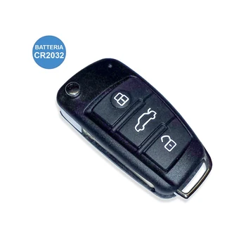 

IperChiavi IAUD07 remote key Shell 3 buttons with blade HU66 battery case without Transponder for Audi A1 A3 A4 a6 to