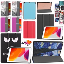 Чехол для нового iPad 10,2 7th Gen Coque Магнитная подставка авто Пробуждение/спящий кожаный чехол для iPad 10,2 Capa+ пленка+ ручка
