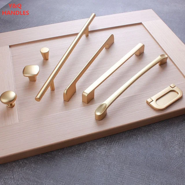 จับลิ้นชักตู้เฟอร์นิเจอร์ห้องครัวจับสําหรับตู้ KNOB ประตูลิ้นชักเฟอร์นิเจอร์ห้องครัว Pearl Golden เรียบง่ายฮาร์ดแวร์ 3 จับลิ้นชักตู้เฟอร์นิเจอร์ห้องครัวจับสําหรับตู้ KNOB ประตูลิ้นชักเฟอร์นิเจอร์ห้องครัว Pearl Golden เรียบง่ายฮาร์ดแวร์ 3