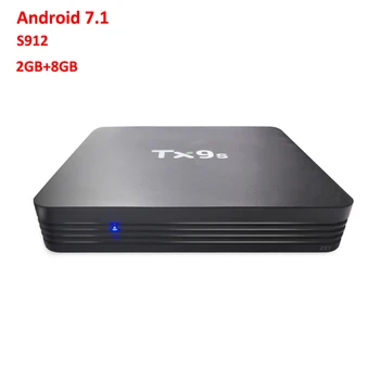 

Amlogic S912 Octa Core 2GB 8GB OTT TV Box Android 4K TX9S with Wifi Smart Media Player