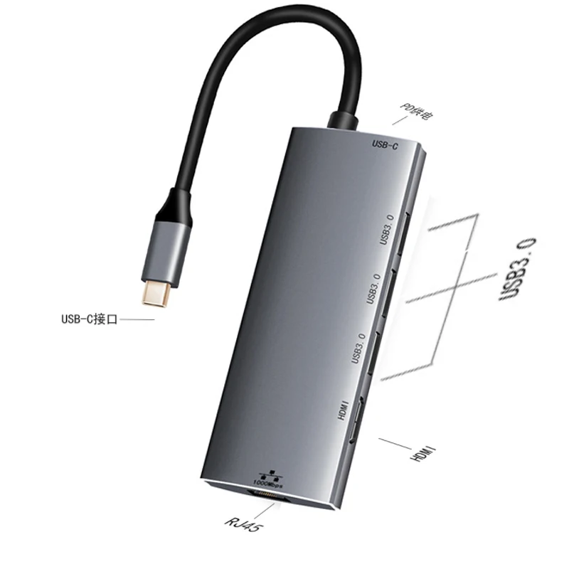 USB HUB C HUB to Multi USB 3.0 HDMI Adapter Dock for MacBook Pro Accessories USB-C Type C 3.1 Splitter 3 Port Multi USB C HUB