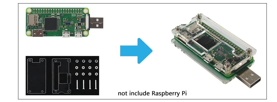 Raspberry Pi Zero дополнительная плата BadUSB удлинитель usb type-A Разъем u-диск акриловый чехол для Raspberry Pi Zero W WH 1,3