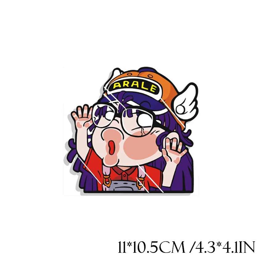 S480 Arale Супер Смешные Черепашки Ниндзя коллид стекло для стайлинга автомобиля 3d Виниловые наклейки для дома стены двери окна украшения мультфильм Плакат Фреска - Цвет: S480 Arale