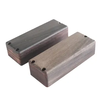 

2 Pcs Rose Wood Custom Bass Guitar Soapbar Pickup Cover Instrument Accessories
