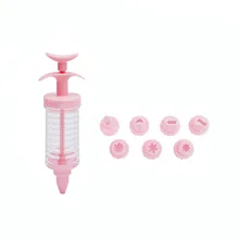 Пластиковый цветок-Делая пистолет печенье носик для украшения nai you zui Сжимаемый глазировочный пистолет 8 штук машинка для печенья инструмент для выпечки