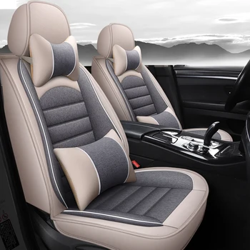 

Full Coverage flax fiber car seat cover auto seats covers for jeep compass grand cherokee xj 2011 patriot renegade