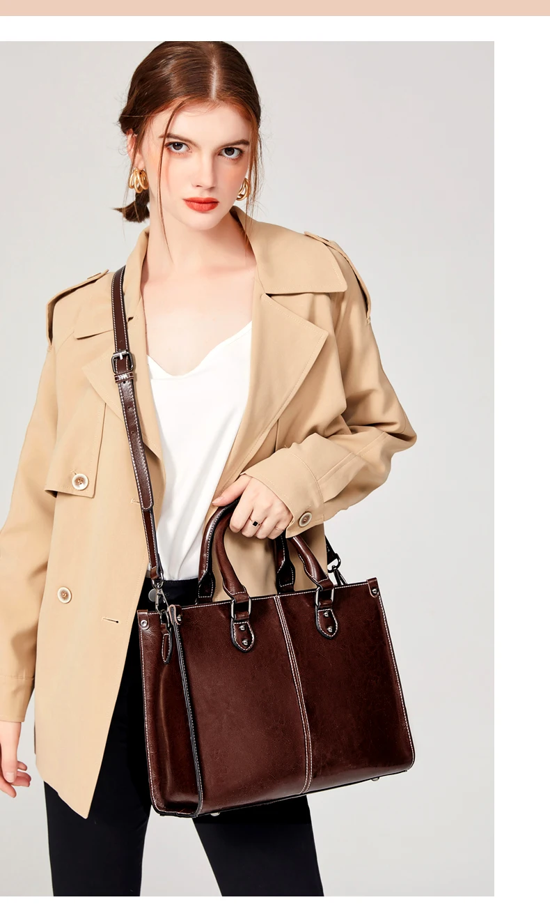 Красивая женская сумка из воловьей кожи, европейский стиль, сумки через плечо, модная сумка из натуральной кожи