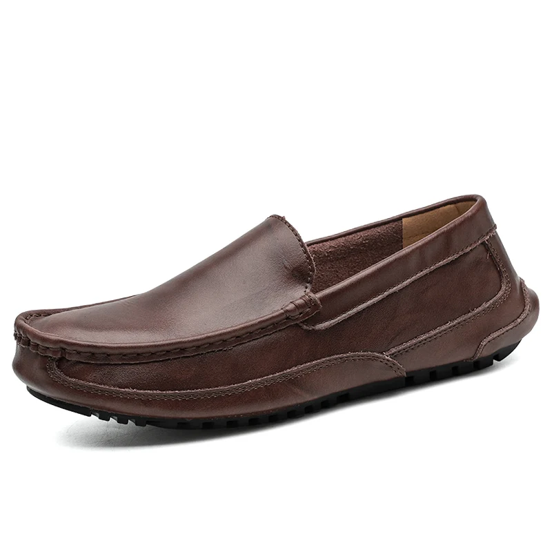 Повседневные мужские лоферы из натуральной кожи; сезон осень; chaussure homme Mocasines Hombre; мокасины; Лоферы для вождения