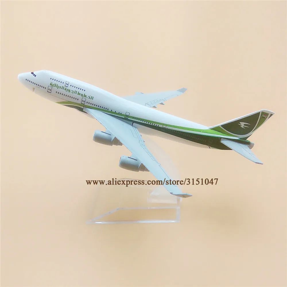 Alloy Metal Air Iraqi Airways B747 Airlines Airplane Model Boeing 747 Plane Aircraft Kids Gifts 16cm | Игрушки и хобби