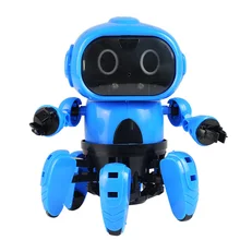 Intelligent Induction Robot Diy Assembled Electric Follow Robot with Gesture Sensor Obstacle Avoidance Kids Toys doit rc metal tank chassis with bearings caterpillar tractor crawler intelligent robot car obstacle avoidance diy toy