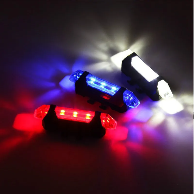 

Bike Bicycle light LED Taillight Rear Tail Safety Warning Cycling Portable Light, USB Style Rechargeable or Battery Style