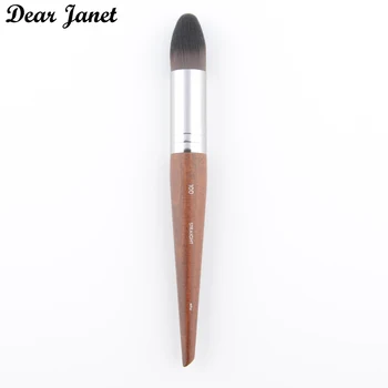 

1 piece Precision Foundation Makeup brush #100 small pointed head Natural wood synthetic hair Professional Make up