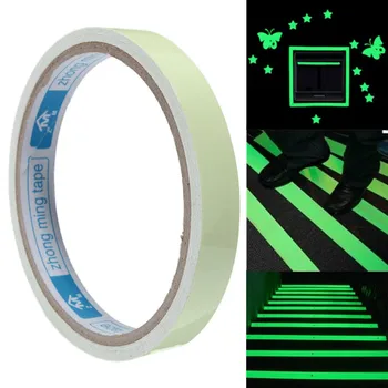 

20/10/15mm 3M/10M Roll Luminous Tape Self-adhesive Glow In The Dark Safety Stage Home Decorations Warning Tape Strong Stickable