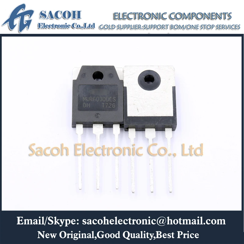 Free Shipping 10Pcs MUR6030DCS MUR6030DCT MUR6030PT MUR6030WT TO-3P 60A 300V Ultra Fast Recovery Diode