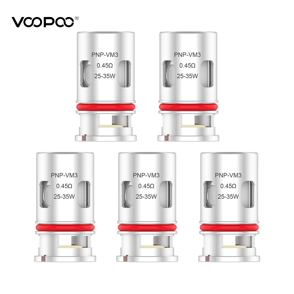 VOOPOO VINCI X комплект 70 Вт с 5,5 мл картриджем PnP VM1 VM4 катушка электронная сигарета Vape fit 18650 батарея испаритель - Цвет: 5pcs 0.6ohm coils